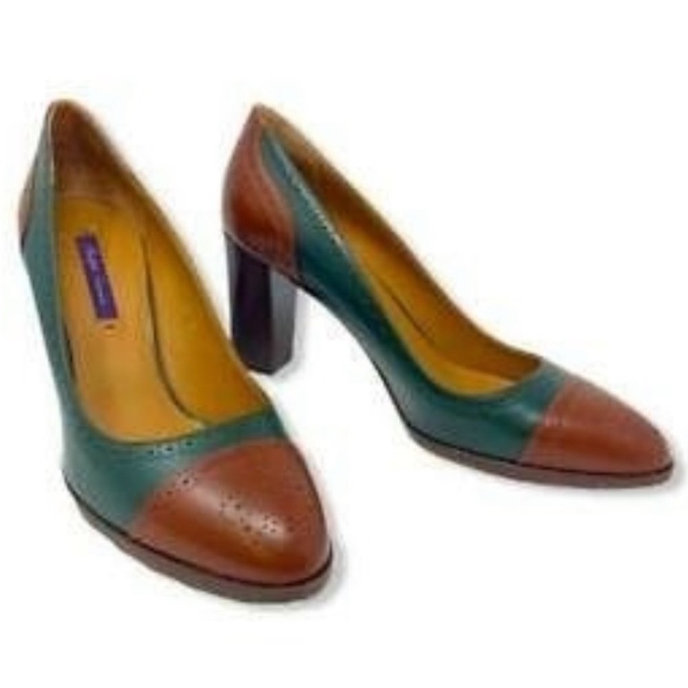 - Ralph lauren collection purple label NWT. Petra spectator pump. Retailed…﻿﻿﻿